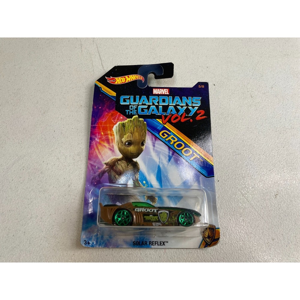 Hot Wheels Marvel Guardians of the Galaxy Groot Solar Reflex Car Figure 5/8 NOC